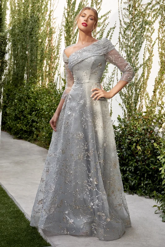Allure's Asymmetrical Pleated Fit-and-Flare Gown: Elevate Your Special Occasions Chic unclassified dresses