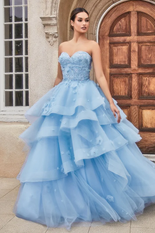 Enchanting Elegance: Strapless Floral Masterpiece for Your Unforgettable Moment Tulle unclassified dresses Enchanting Elegance: Strapless Floral Masterpiece for Your Unforgettable Moment Tulle unclassified dresses