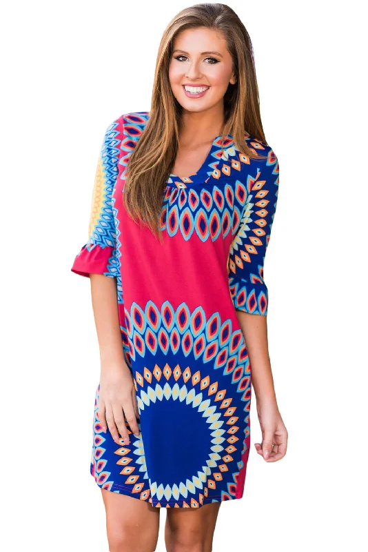 Sexy Raspberry Vibrant Sunshine Boho Dress Tulle unclassified dresses