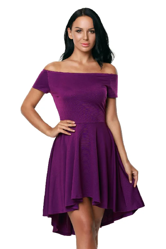 Sexy Purple All The Rage Skater Dress Minimalist unclassified dresses